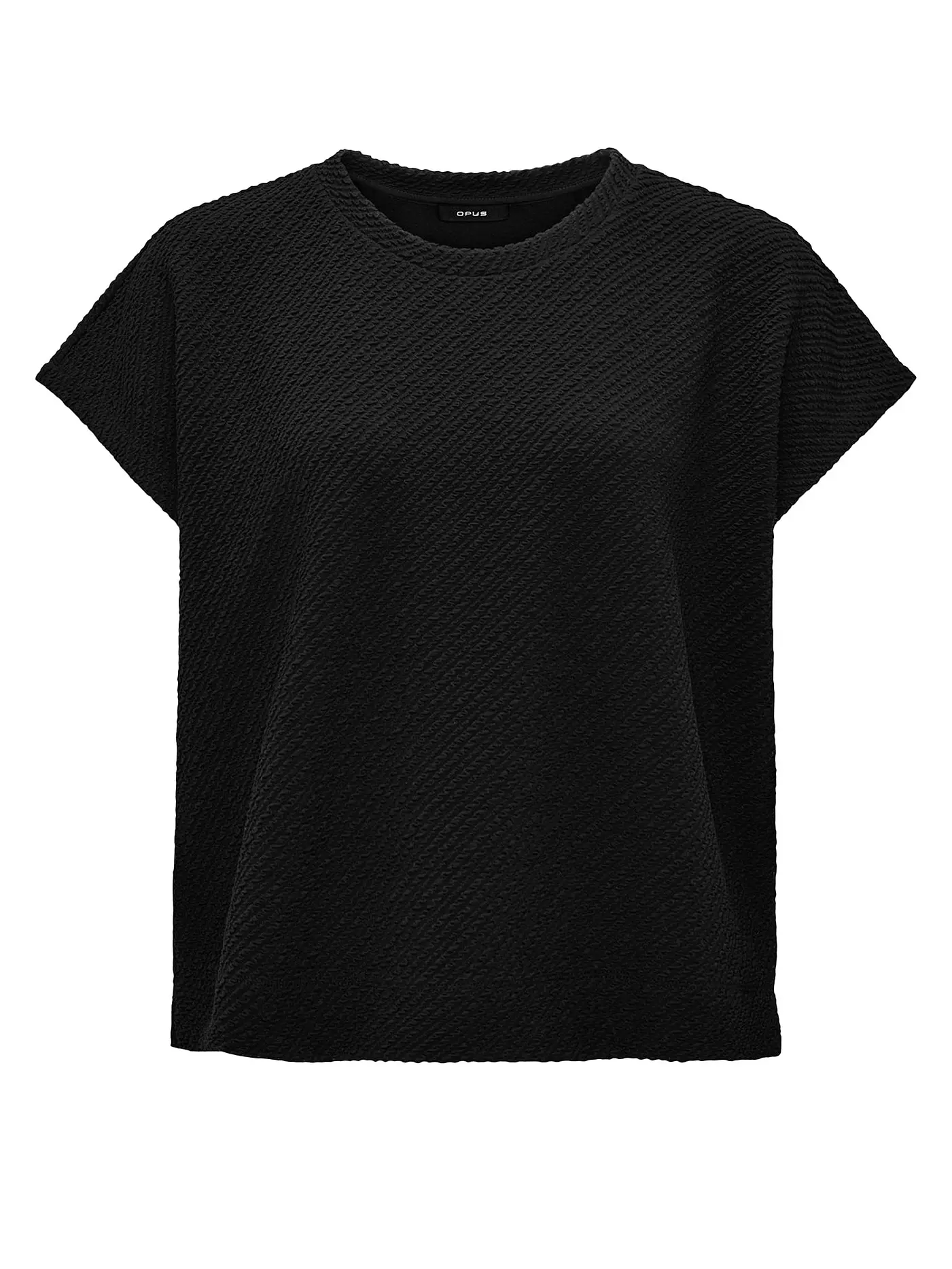OPUS | T-Shirt GULARU | schwarz